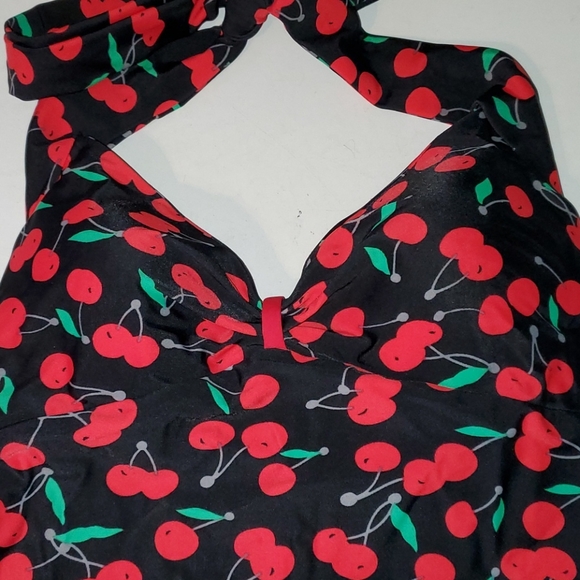 Glam Swimwear women's S oneiece 🍒 cherry design vintage style Swimwear - Picture 2 of 9